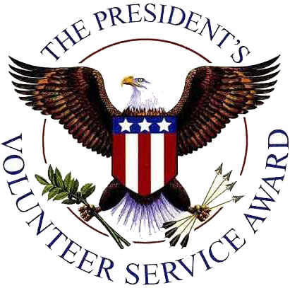 The Seal of The Presidents Volunteer Service Award